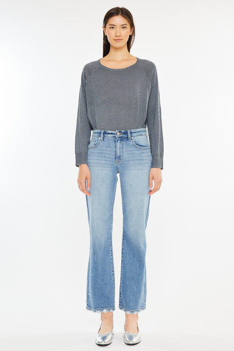 Melissa High Rise Slim Wide Leg Jeans