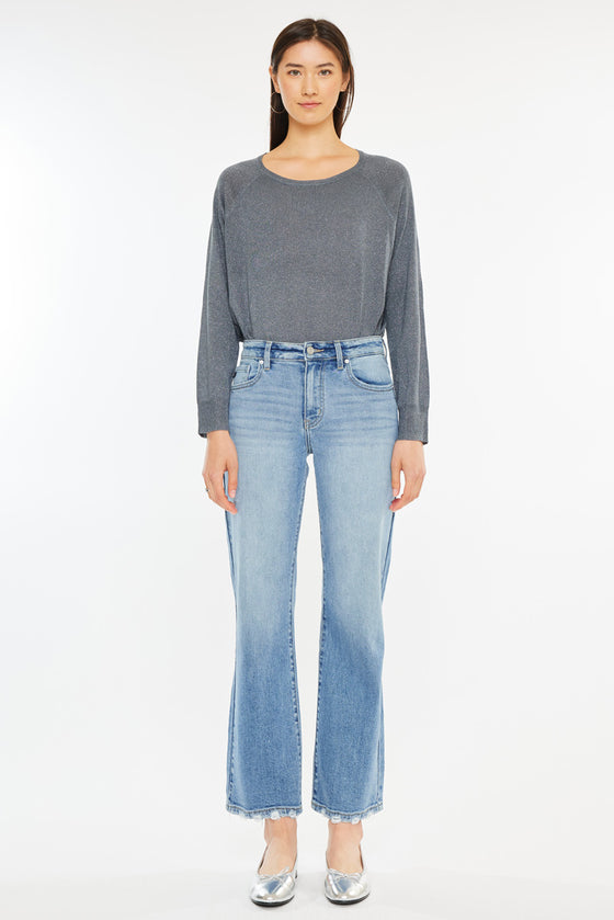 Melissa High Rise Slim Wide Leg Jeans