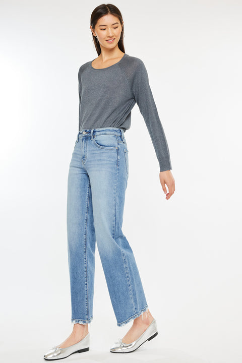 Melissa High Rise Slim Wide Leg Jeans