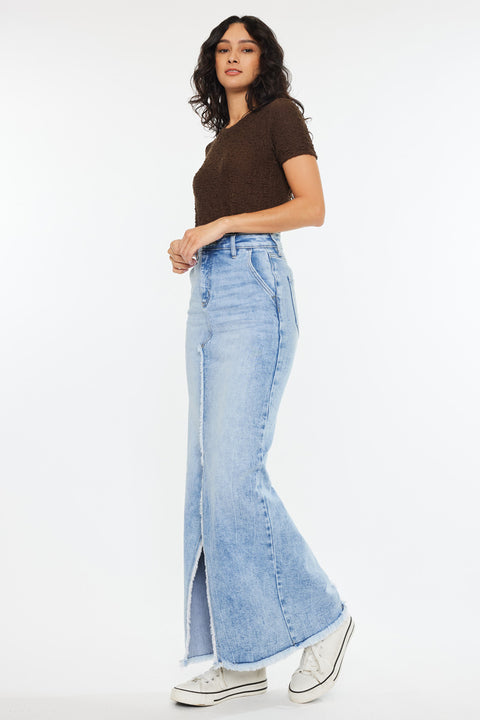 Anette High Rise Maxi Denim Skirt