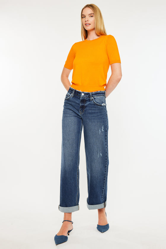 Rosie High Rise Wide Leg Jeans