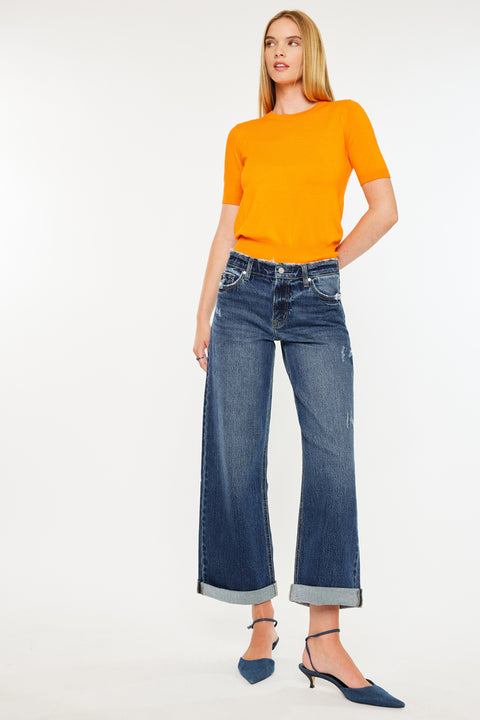 Rosie High Rise Wide Leg Jeans