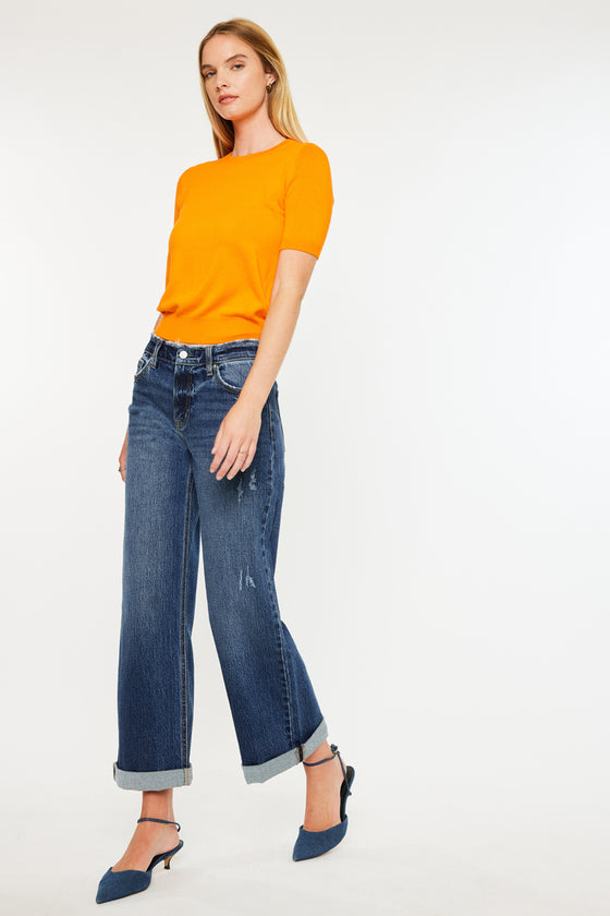 Rosie High Rise Wide Leg Jeans