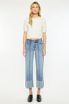 Margret Mid Rise Cropped Wide Leg Jeans