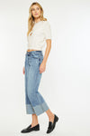 Margret Mid Rise Cropped Wide Leg Jeans