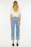 Margret Mid Rise Cropped Wide Leg Jeans