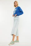 High Rise Crop Gaucho Pants