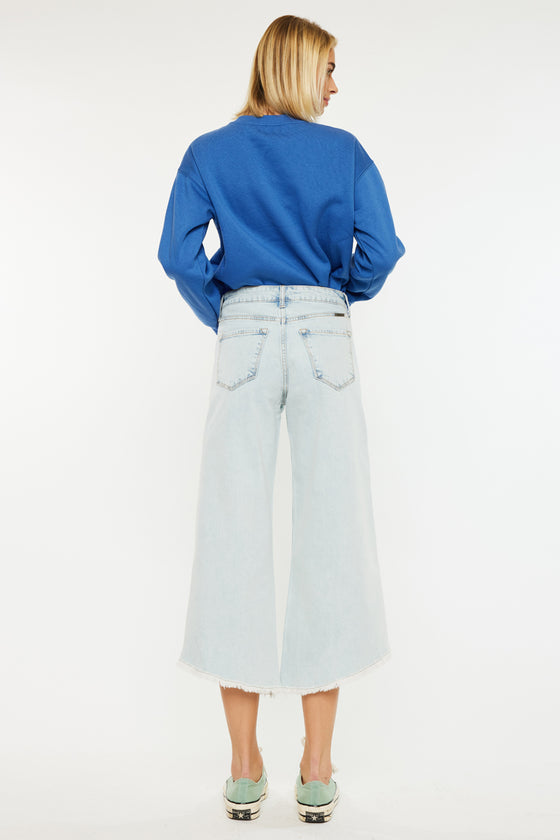 High Rise Crop Gaucho Pants