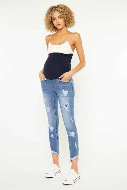 Jezebel Maternity Ankle Skinny Jeans - Official Kancan USA