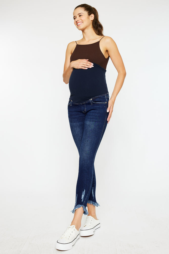 Meredith Maternity Ankle Skinny Jeans - Official Kancan USA