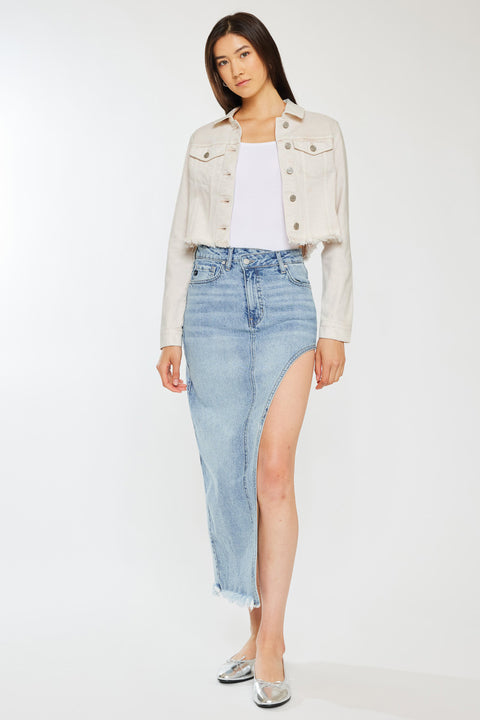 Ellie Cropped Denim Jacket