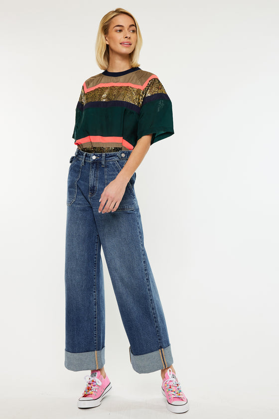 Haylee Ultra High Rise 90's Wide Leg Trousers Jeans