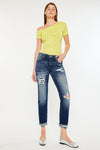 Alena Mid Rise Slim Boyfriend Jeans