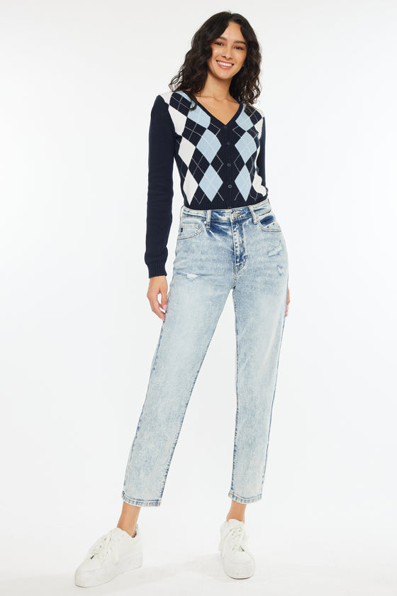 Diane High Rise Mom Jeans