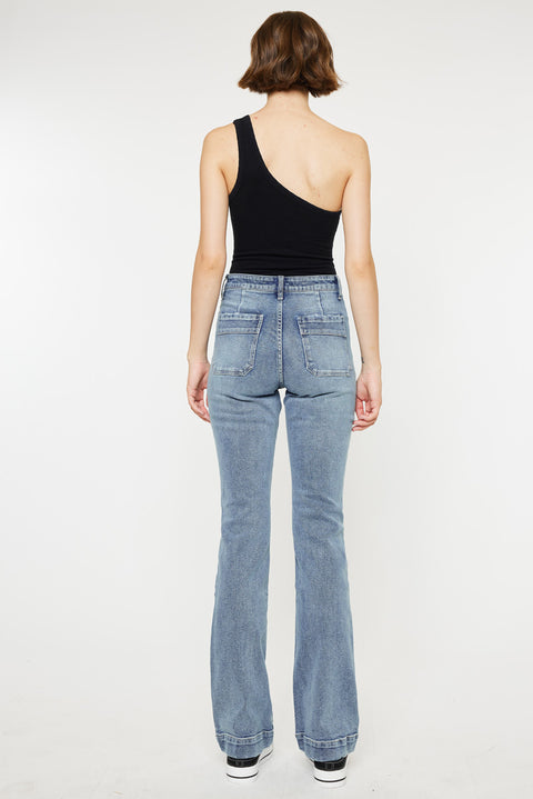 Carrie High Rise Vintage Bootcut Jeans - Official Kancan USA