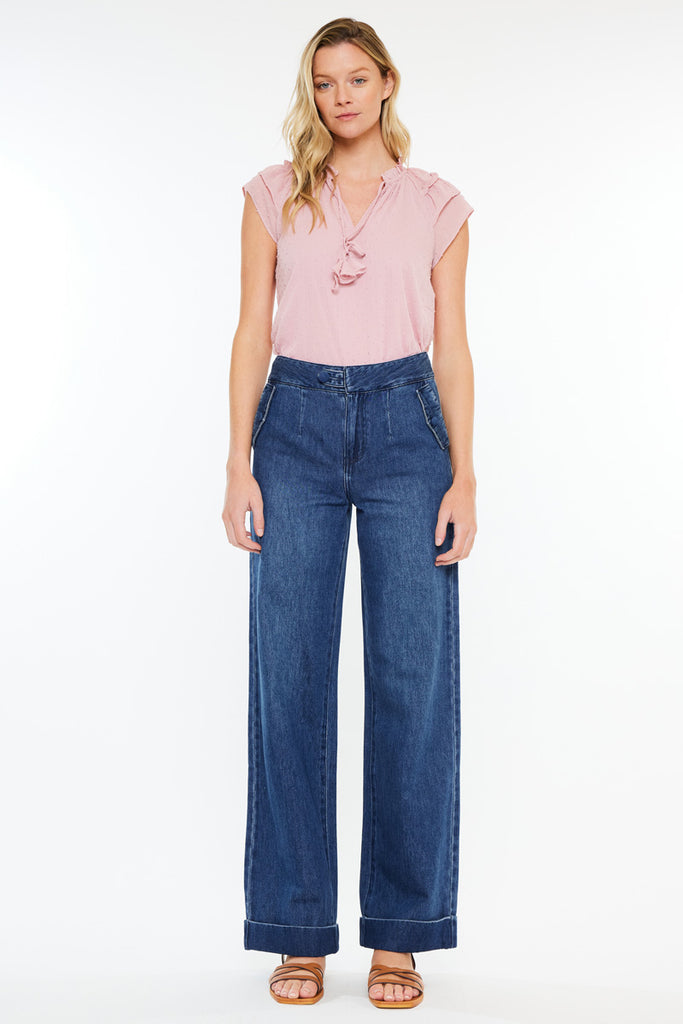 Adore High Rise Wide Leg Jeans - Official Kancan USA