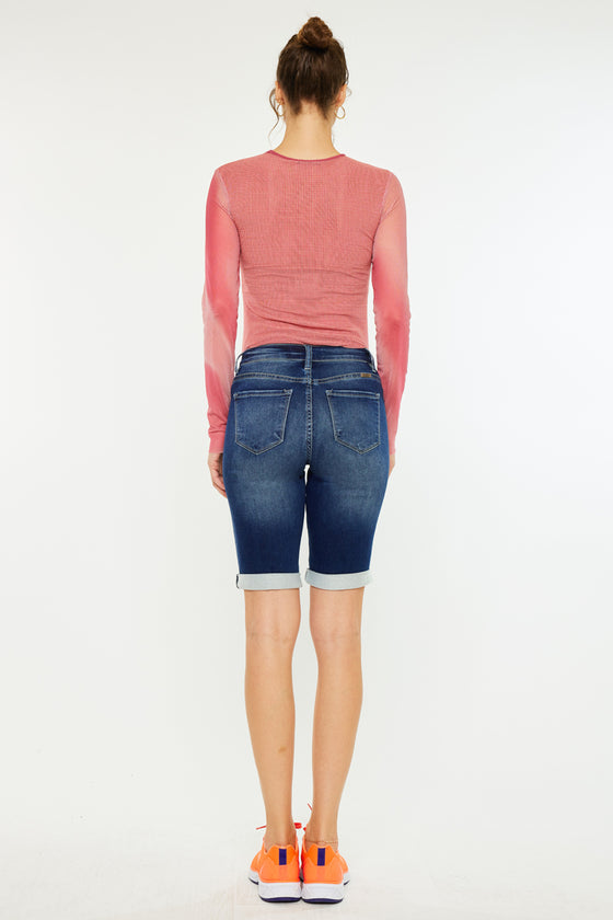 Riley Mid Rise Bermuda Shorts