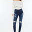 Cora Mid Rise Super Skinny Jeans