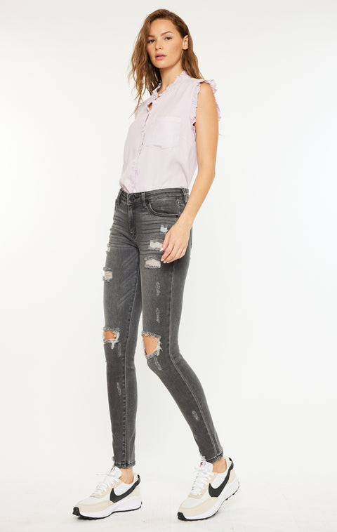 Cora Mid Rise Super Skinny Jeans