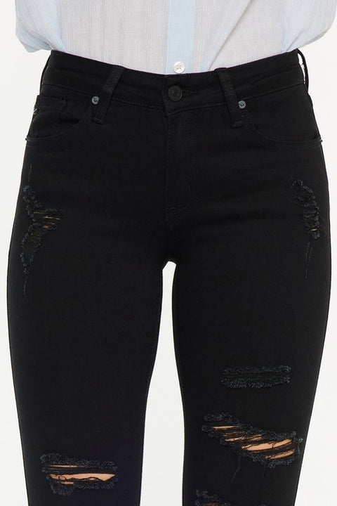 Hazy Mid Rise Ankle Skinny Jeans - Official Kancan USA