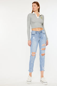  Augustina Mid Rise Ankle Skinny Jeans