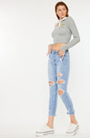 Augustina Mid Rise Ankle Skinny Jeans