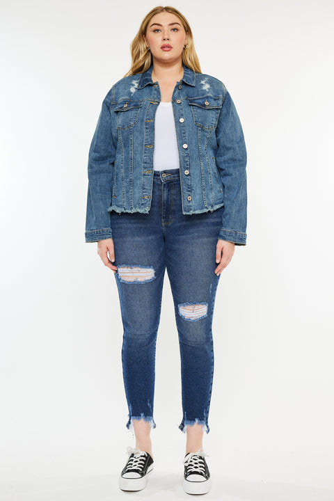 Loren Denim Jacket (Plus Size) - Official Kancan USA