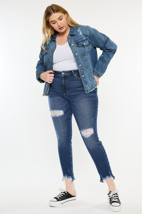 Mona Denim Jacket (Plus Size) - Official Kancan USA