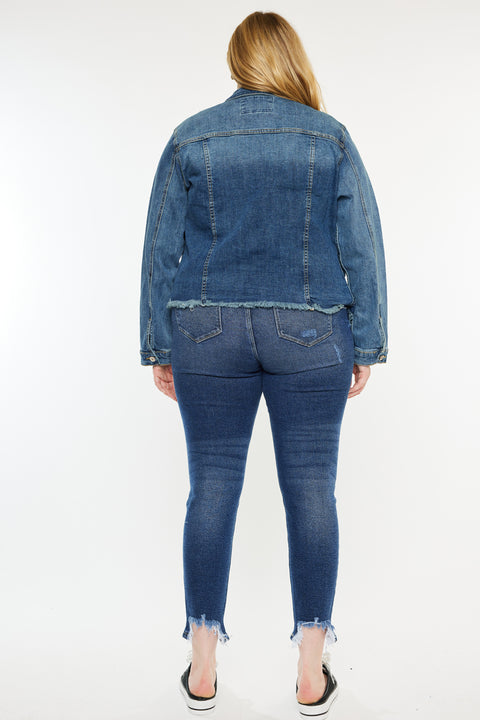 Mona Denim Jacket (Plus Size) - Official Kancan USA