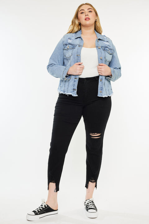 Loren Denim Jacket (Plus Size) - Official Kancan USA