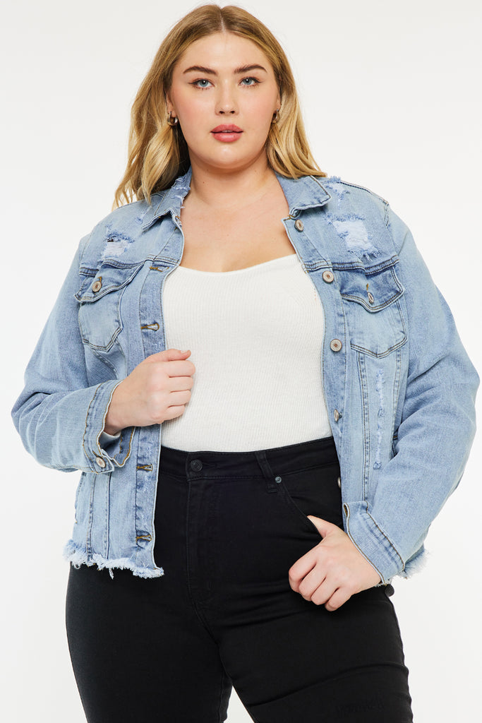 Loren Denim Jacket (Plus Size) - Official Kancan USA