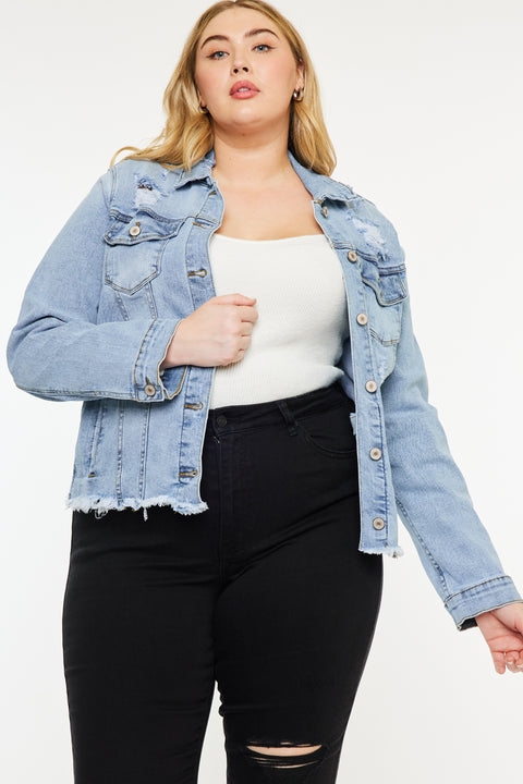 Loren Denim Jacket (Plus Size) - Official Kancan USA