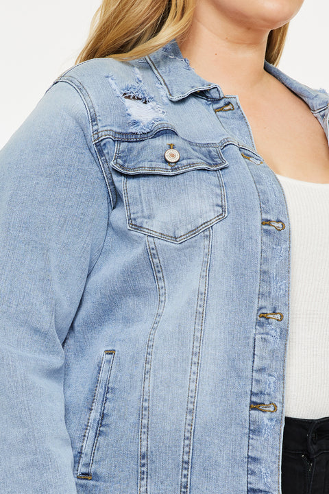 Loren Denim Jacket (Plus Size) - Official Kancan USA