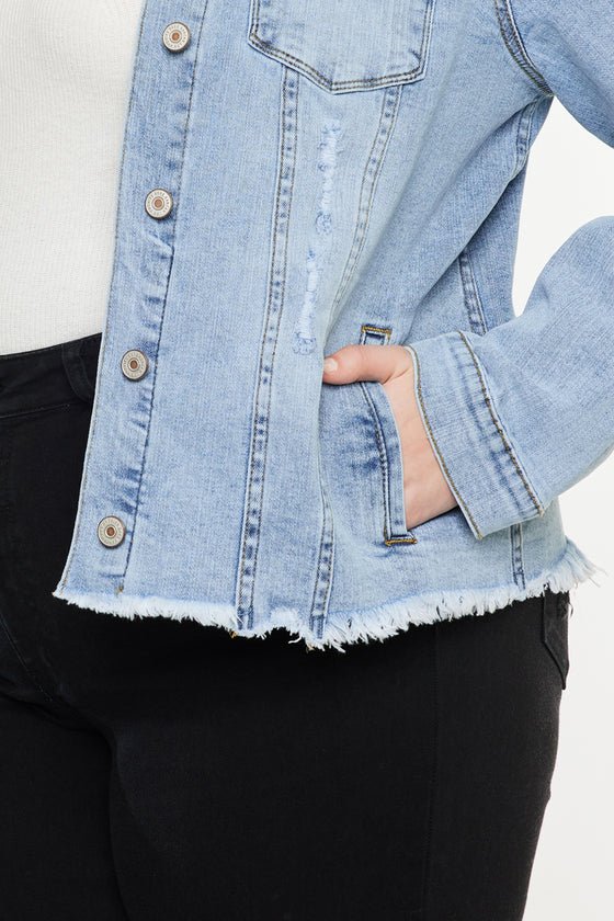 Loren Denim Jacket (Plus Size) - Official Kancan USA