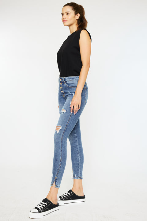 Ellington High Rise Ankle Skinny Jeans - Official Kancan USA