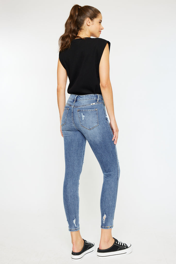 Ellington High Rise Ankle Skinny Jeans - Official Kancan USA