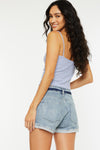 Beren Mid Rise Distressed Shorts