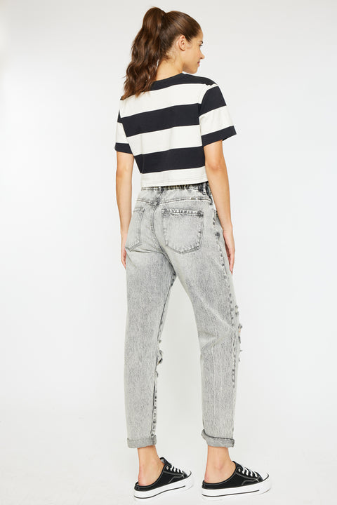 Akali Ultra High Rise Paperbag Boyfriend Jeans - Official Kancan USA