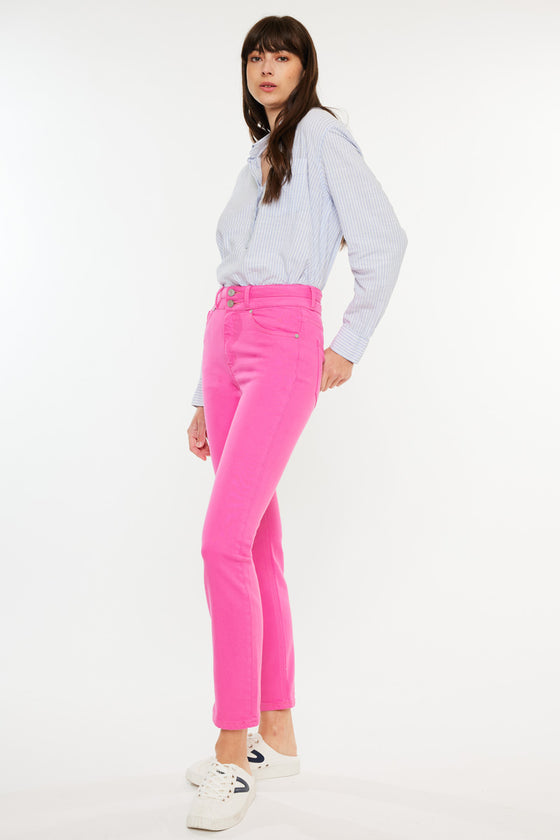 Cadence Ultra High Rise Slim Straight Leg Jeans