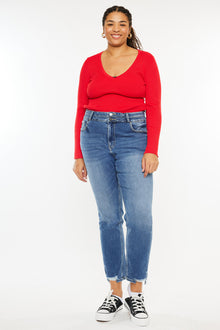  Rosemary High Rise Straight Jeans (Plus Size) - Official Kancan USA