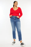 Rosemary High Rise Straight Jeans (Plus Size) - Official Kancan USA