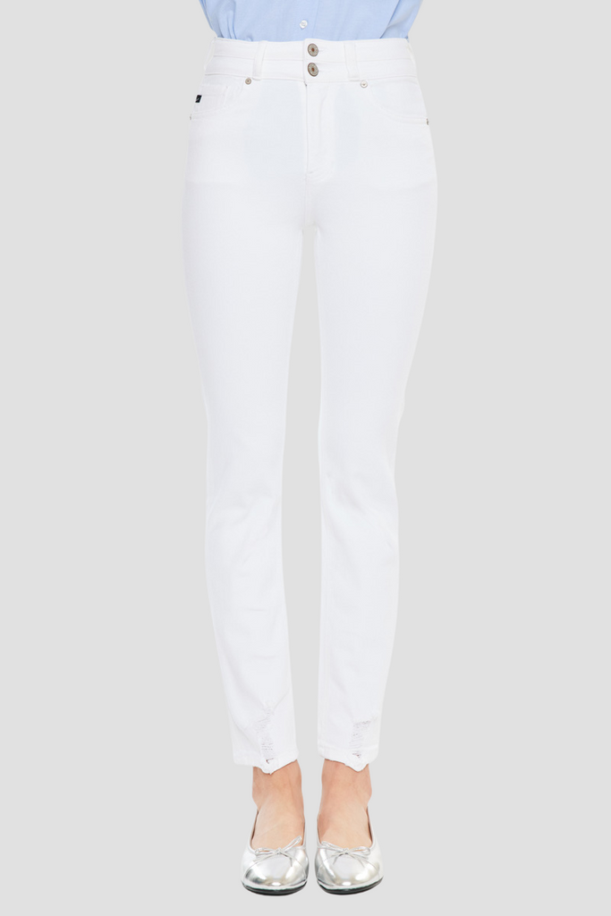 Cadence Ultra High Rise Slim Straight Leg Jeans