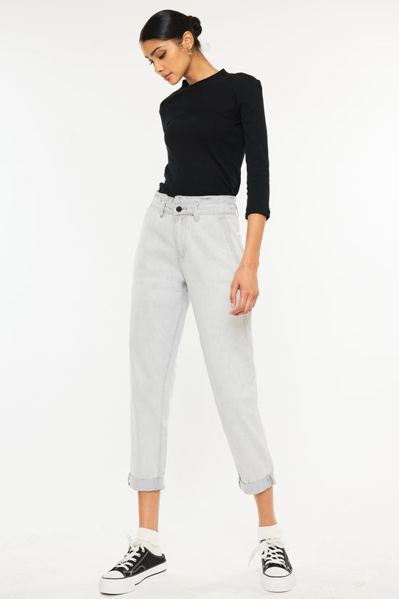 Kastel Ultra High Rise Paperbag Mom Jeans - Official Kancan USA