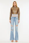 Tara Mid Rise Flare Jeans