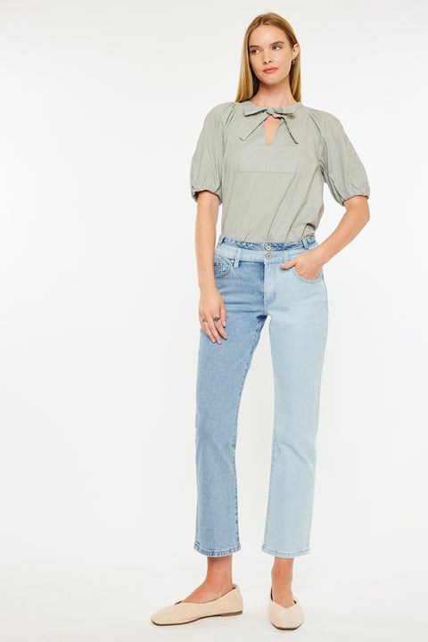 Pearl High Rise Straight Leg  Jeans