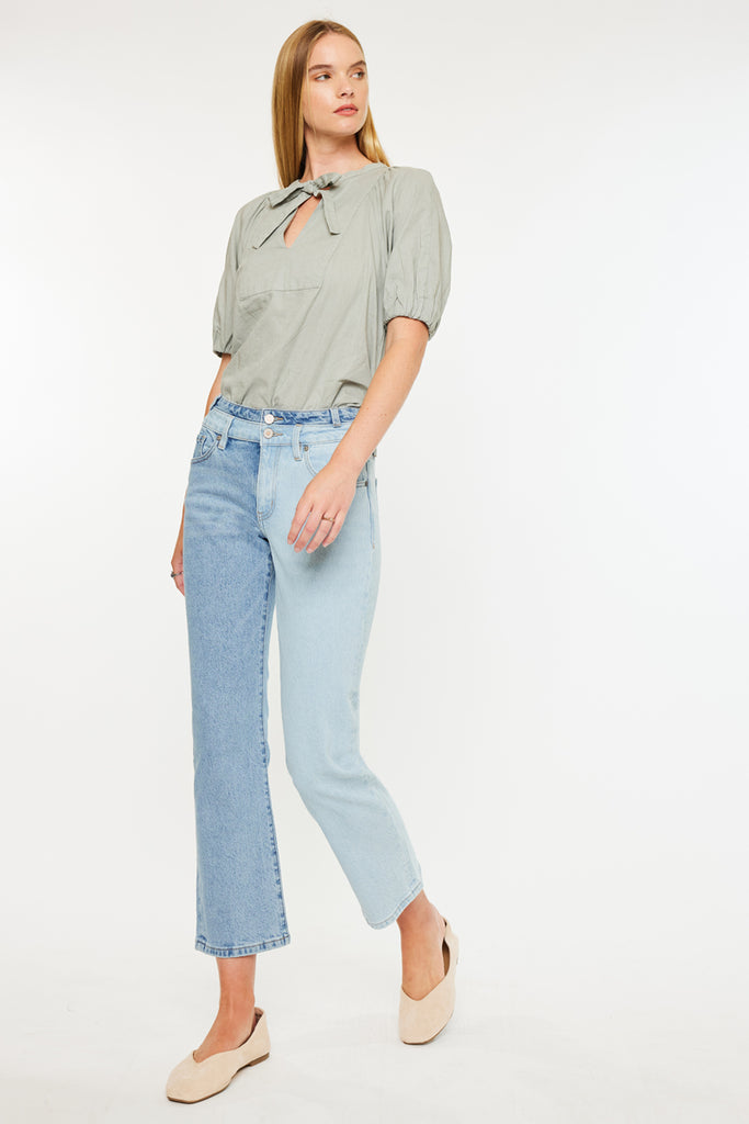 Pearl High Rise Straight Leg  Jeans