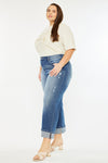 Conie High Rise Wide Leg Jeans (Plus Size)