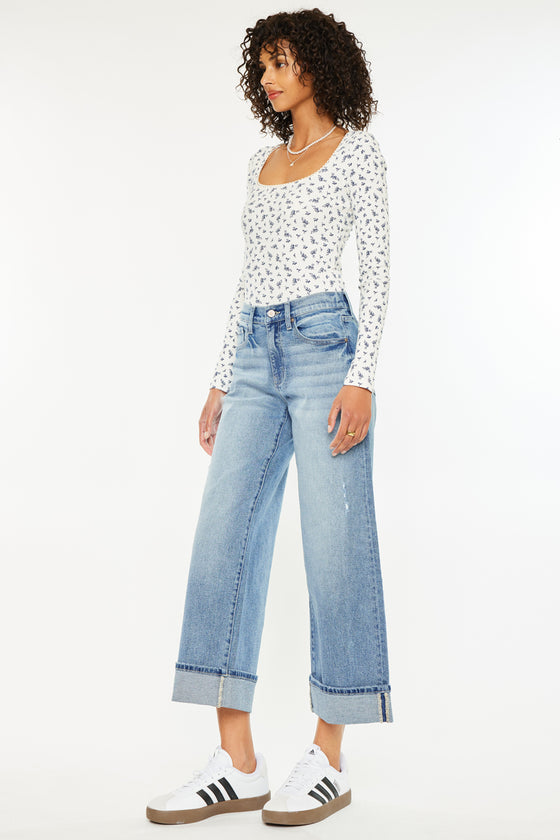 Sally High Rise Wide Leg Jeans