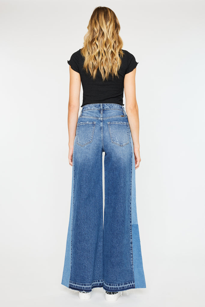 Clover High Rise Wide Leg Jeans - Official Kancan USA