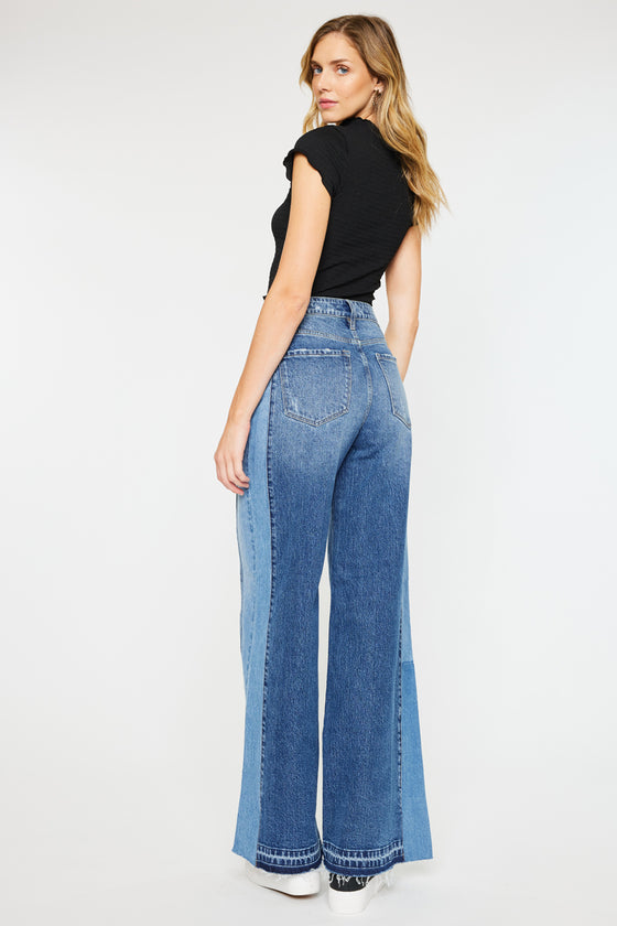 Clover High Rise Wide Leg Jeans - Official Kancan USA